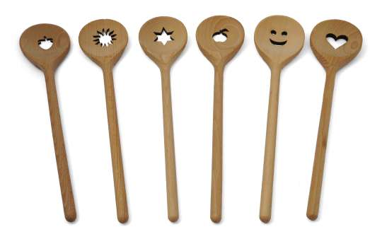 55.1406 Kochlöffel Herz 30cm, runde 