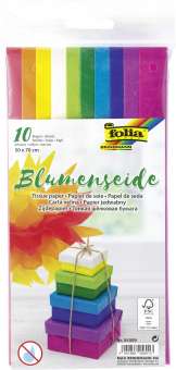 563401 Blumenseide 10 Farben sortiert 