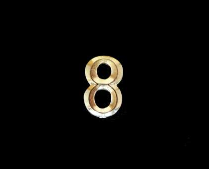 586408 Goldzahlen 20mm  8 50 Stk. 