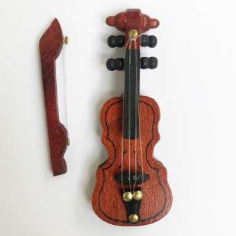 588965 Geige aus Holz 6.5cm 