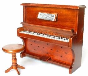 588968 Klavier Holz braun   10x4x9.5cm 
