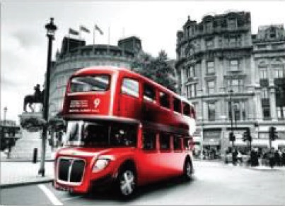 596035 London Bus 30x40cm 