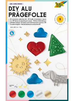600534 DIY Aluprägefolie Mappe MIX 70?, 18,5x29,7cm 