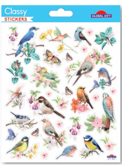 600563 CLASSY STICKERS Frühlings-Vögel 15x17 