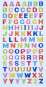 3451114 Sticker Grossbuchstaben farbig